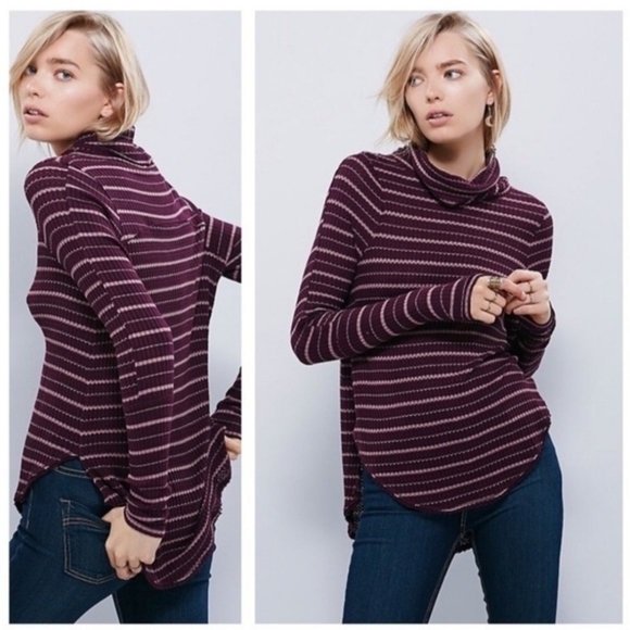 Free People Striped Drippy Thermal - Picture 1 of 5